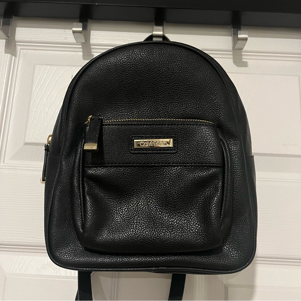 Calvin Klein Faux leather mini backpack
